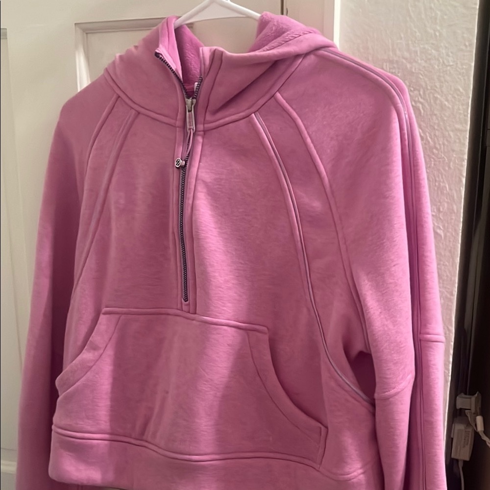 Lululemon Half Zip Scuba pink/magenta